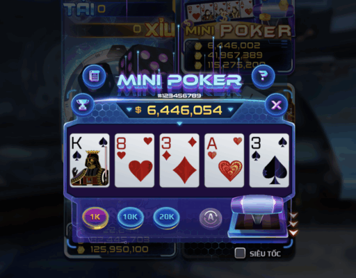 MINI POKER RIKVIP ĐÁNH NHANH THẮNG NHANH